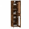 vidaXL Skříň highboard kouřový dub 34,5 x 34 x 180 cm kompozitní dřevo