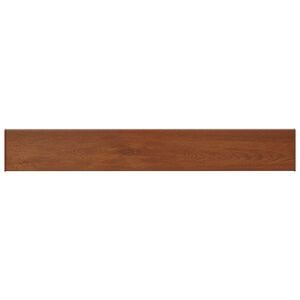 vidaXL Parapet okna Hněd&eacute; dřevo 120 x 20 x 4,5 cm PVC