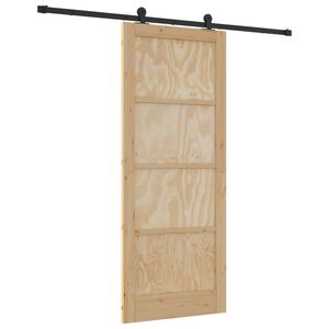 vidaXL Posuvn&eacute; dveře ORKDAL 86 x 211 cm Masivn&iacute; borovicov&eacute; dřevo