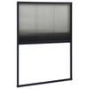 vidaXL Plisovan&aacute; okenn&iacute; s&iacute;ť proti hmyzu hlin&iacute;k antracitov&aacute; 80 x 120 cm
