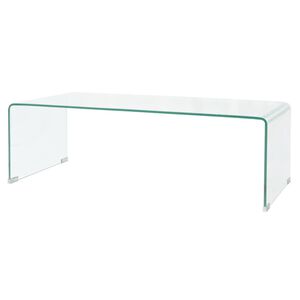 vidaXL Konferenčn&iacute; stolek tvrzen&eacute; sklo 98x45x30 cm čir&eacute;
