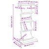 vidaXL Reg&aacute;l na časopisy s polic&iacute; Star&eacute; dřevo 68 x 40 x 123.5 cm