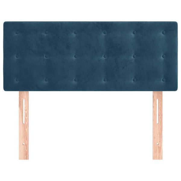 vidaXL Čelo postele tmavě modr&eacute; 90x5x78/88 cm samet