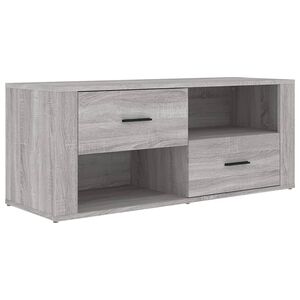 vidaXL TV skř&iacute;ňka &scaron;ed&aacute; sonoma 100 x 35 x 40 cm kompozitn&iacute; dřevo