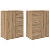 vidaXL Konzole CORONA 2 ks Artisanov&yacute; dub 59 x 39 x 80 cm