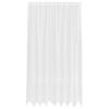 vidaXL Čipkov&yacute; Z&aacute;věs se z&aacute;clonami B&iacute;l&aacute; 220 x 200 cm Polyester