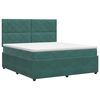 vidaXL Postel boxspring s matrac&iacute; Tmavě zelen&aacute; 140 x 200 cm Samet