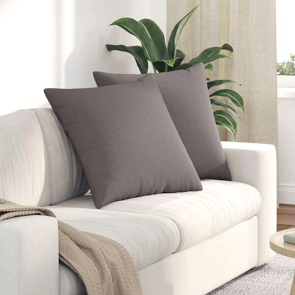 vidaXL Pohovkov&eacute; pol&scaron;t&aacute;ře 2 pcs Taupe 80 x 80 cm textil