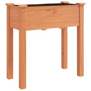 vidaXL Truhl&iacute;k s vložkou hněd&yacute; 71 x 37 x 76 cm masivn&iacute; jedlov&eacute; dřevo