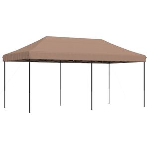 vidaXL Skl&aacute;dac&iacute; party stan pop-up hněd&yacute; 580 x 292 x 315 cm