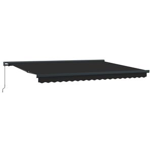 Stahovac&iacute; mark&yacute;za Antracitov&aacute; a &scaron;ed&aacute; 400 &times; 300 cm Pl&aacute;tno a hlin&iacute;k