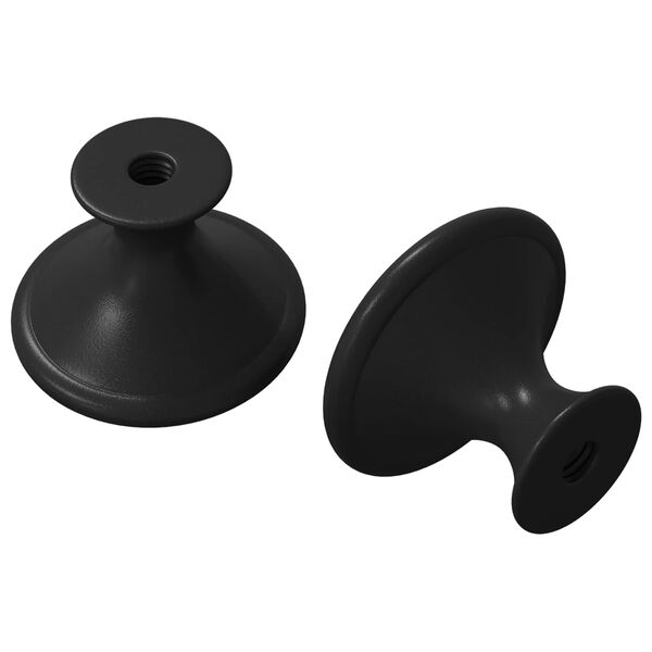 vidaXL Rukojeť 2 pcs Čern&aacute; &Oslash;30 mm Hlin&iacute;k