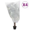 vidaXL Ochrann&eacute; n&aacute;vleky se stahovac&iacute; &scaron;ňůrkou 4 ks 70 g/m&sup2; 0,8 x 0,8 m