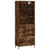 vidaXL Skř&iacute;ň highboard kouřov&yacute; dub 69,5 x 34 x 180 cm kompozitn&iacute; dřevo
