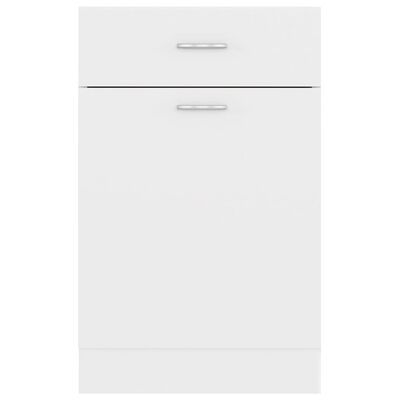 vidaXL Spodní skříňka se zásuvkou bílá 50 x 46 x 81,5 cm dřevotříska
