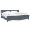 vidaXL Postel Box Spring s matracemi tmavě &scaron;ed&aacute; 180x220 cm samet