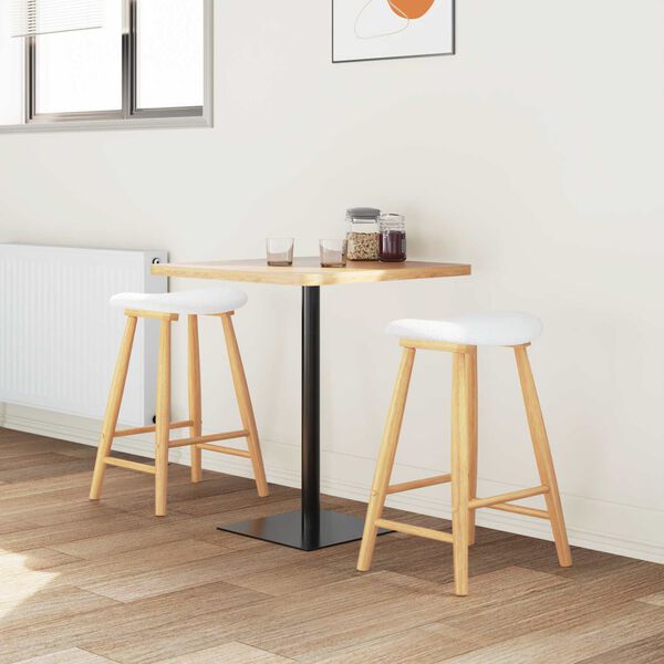 vidaXL J&iacute;deln&iacute; židle 2 pcs Př&iacute;rodn&iacute; 46 x 37 x 63 cm