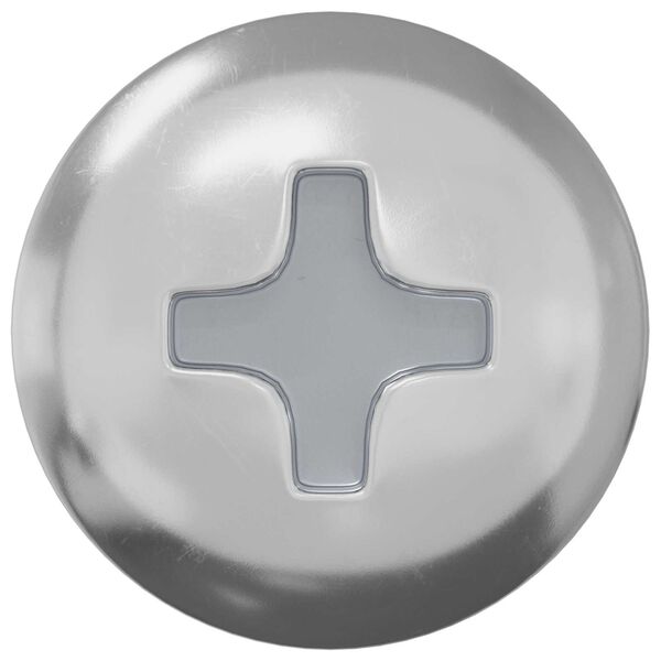 vidaXL &Scaron;roub 2 pcs Stř&iacute;brn&aacute; 9,8 x 35 mm Železo