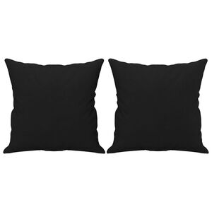 vidaXL Dekoračn&iacute; pol&scaron;t&aacute;ře 2 ks čern&eacute; 40 x 40 cm tkanina z mikrovl&aacute;kna