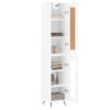 vidaXL Skř&iacute;ň highboard b&iacute;l&aacute; s vysok&yacute;m leskem 34,5x34x180 cm kompozit
