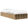 vidaXL R&aacute;m postele s &uacute;ložn&yacute;m prostorem Dub artisan 80 x 200 cm