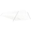 vidaXL Skleník s ocelovým rámem bílý 48 m² 16 x 3 x 2 m