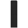 vidaXL Botn&iacute;k čern&yacute; 60x25x100 cm kompozitn&iacute; dřevo