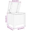 vidaXL Úložný box s víkem RANA 60 x 49 x 54 cm masivní borové dřevo