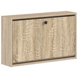 vidaXL N&aacute;stěnn&aacute; skř&iacute;ň na boty DELFT 71 x 17 x 43 cm Kompozitn&iacute; dřevo