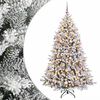 vidaXL Uměl&yacute; v&aacute;nočn&iacute; stromek s baňkami 180 cm 300 LED Tepl&aacute; b&iacute;l&aacute;