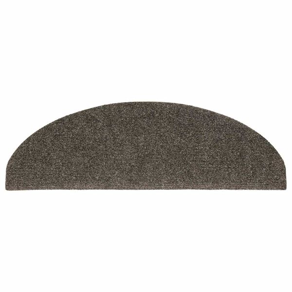 vidaXL Schodové rohože samolepicí 20 ks 65 x 21 x 4 cm antracitové, půlkulaté, velké