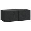 vidaXL N&aacute;stěnn&aacute; TV skř&iacute;ň 98 x 31 cm Čern&aacute; Kompozitn&iacute; dřevo N&aacute;stěnn&yacute;