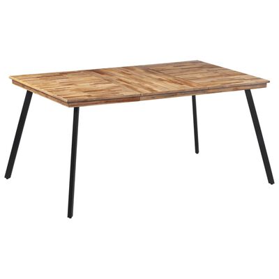 vidaXL Jídelní stůl 169 x 98,5 x 76 cm masivní teakové dřevo