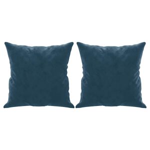 vidaXL Dekoračn&iacute; pol&scaron;t&aacute;ře 2 ks modr&eacute; 40 x 40 cm samet