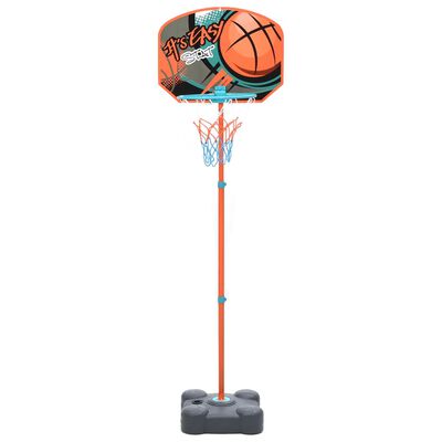 vidaXL Přenosný basketbalový set nastavitelný 109–141 cm