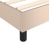 vidaXL R&aacute;m postele s boxspringem cappuccino 140x190 cm uměl&aacute; kůže