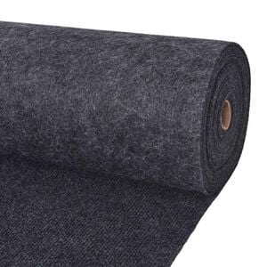 vidaXL Koberec Antracitov&aacute; 1,2 x 10 m Polyester