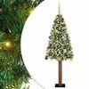 vidaXL &Uacute;zk&yacute; v&aacute;nočn&iacute; stromeček s 300 LED diodami Zelen&aacute; 180 cm