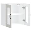 vidaXL Kuchyňská nástěnná skříňka se skleněnými dvířky "Kalmar" z vysoce lesklého bílého dřeva