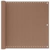 vidaXL Balkonov&aacute; clona 90 x 1200 cm HDPE a hlin&iacute;k Obd&eacute;ln&iacute;kov&yacute; Taupe