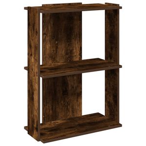 vidaXL Knihovna se 3 policemi kouřov&yacute; dub 60x30x80 cm kompozit