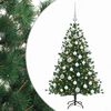 vidaXL Uměl&yacute; v&aacute;nočn&iacute; stromek s v&aacute;nočn&iacute;mi koulemi 150 cm 150 LED