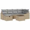 vidaXL Set pohovek 7 ks polyratan