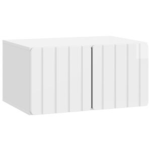 vidaXL N&aacute;stěnn&aacute; TV skř&iacute;ň 59,5 x 41 x 30 cm B&iacute;l&aacute; s vysok&yacute;m leskem