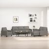 vidaXL 4dílná sedací souprava s poduškami tmavě šedá textil