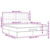 vidaXL Osmanský rám postele s matrací černá 160x200cm umělá kůže