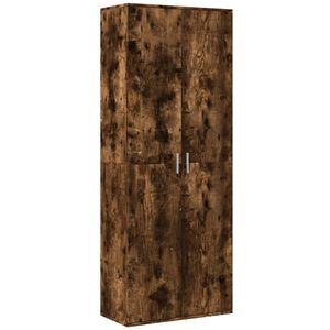 vidaXL Skř&iacute;ň highboard kouřov&yacute; dub 70 x 35 x 180 cm kompozitn&iacute; dřevo