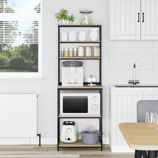 vidaXL Kuchyňsk&aacute; polička Sonoma dub 60 x 40 x 168 cm kompozitn&iacute; dřevo