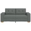 vidaXL Loveseat Sofa Tmavě &scaron;ed&aacute; 140 cm textil
