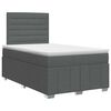 vidaXL Postel boxspring s matrac&iacute; Tmavě &scaron;ed&aacute; 120 x 200 cm Textil